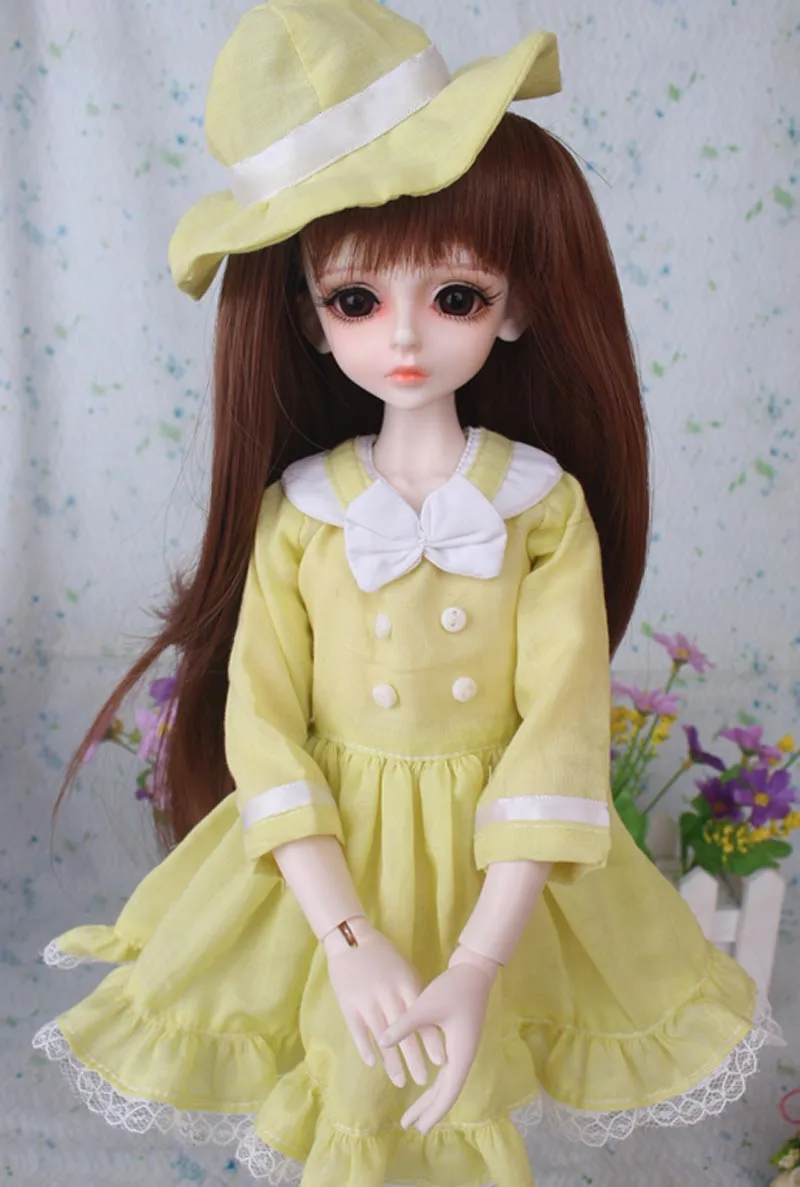 New Arrival 1/3 1/4 1/6 BJD Doll SD Clothes Doll Yellow Dress DIY BJD Dress For Girls Birthday Gift
New Arrival 1/3 1/4 1/6 BJD Doll SD Clothes Doll Yellow Dress DIY BJD Dress For Girls Birthday Gift