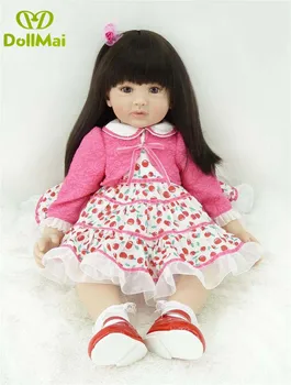 New Arrival Baby Girl Reborn Dolls Kids Toy Silicone Vinyl 24'' 60 cm Real Life Bebe Reborn Alive Doll princess COLLECTION Hot
New Arrival Baby Girl Reborn Dolls Kids Toy Silicone Vinyl 24'' 60 cm Real Life Bebe Reborn Alive Doll princess COLLECTION Hot
