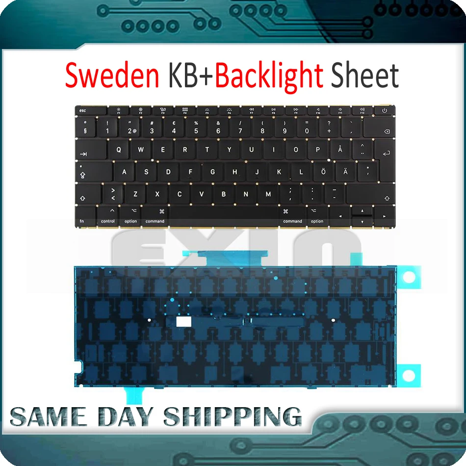New Laptop A1534 SW Sweden Swedish Keyboard w/ Backlight Backlit +Screws for Macbook 12" A1534 Keyboard 2015 2016 2017 Year
New Laptop A1534 SW Sweden Swedish Keyboard w/ Backlight Backlit +Screws for Macbook 12" A1534 Keyboard 2015 2016 2017 Year