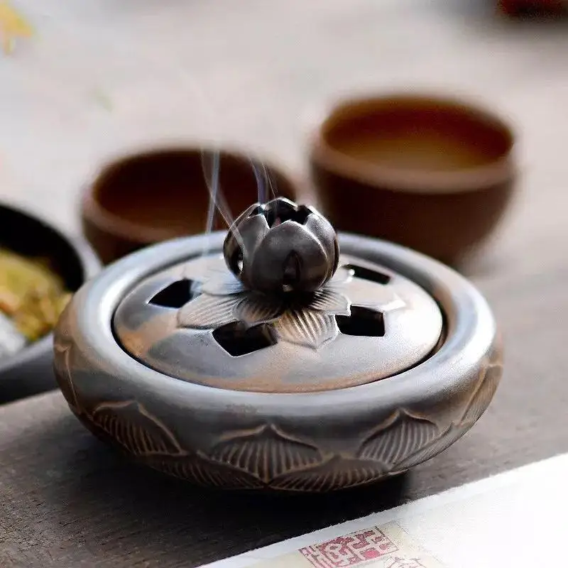 Traditional Porcelain Incense Burner Portable Incense Holder Lotus Vintage Color Home Office Decor Zen Ornaments Aroma Stove
Traditional Porcelain Incense Burner Portable Incense Holder Lotus Vintage Color Home Office Decor Zen Ornaments Aroma Stove