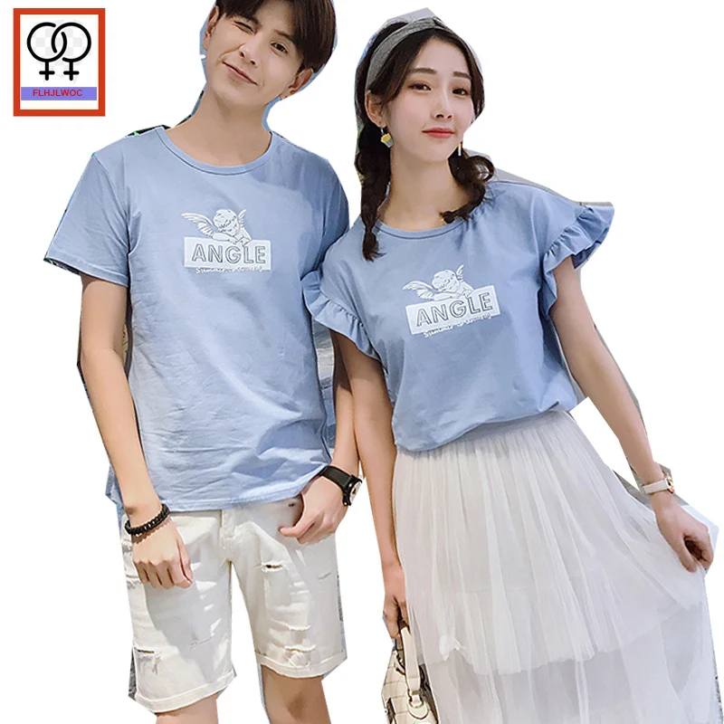 Couple Clothes Lovers T-Shirts Summer Preppy Style Girlfriend Boyfriend Letter Printed Tees Matching Couple T Shirt Date Outfits
Couple Clothes Lovers T-Shirts Summer Preppy Style Girlfriend Boyfriend Letter Printed Tees Matching Couple T Shirt Date Outfits