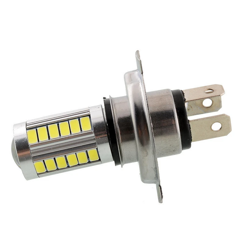 

1pc Universal External Light H4 5630 33LED 12V High Brightness Car Fog Light Headlight Bulb White Car Head Lights Lamps