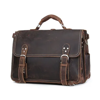 BOLEKE Top Grade Male Men's Vintage Real Crazy Horse Leather Briefcase Messenger Shoulder Portfolio Laptop Bag Case Office Handb
BOLEKE Top Grade Male Men's Vintage Real Crazy Horse Leather Briefcase Messenger Shoulder Portfolio Laptop Bag Case Office Handb