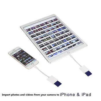 Compatible Camera Kit Card Reader Digital OTG Data Cable Needn't APP for iPhone pro 11 xs 5 6 7 8 X IPAD iOS 9.2-13
Compatible Camera Kit Card Reader Digital OTG Data Cable Needn't APP for iPhone pro 11 xs 5 6 7 8 X IPAD iOS 9.2-13