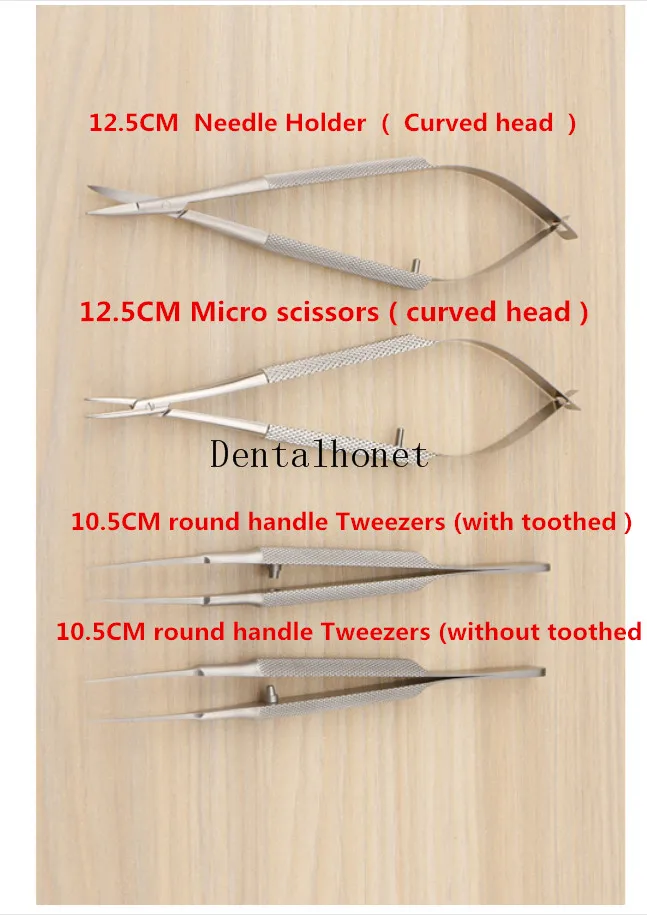 4pcs/set ophthalmic microsurgical instruments 12.5cm scissors+Needle holders +tweezers stainless steel surgical tool
4pcs/set ophthalmic microsurgical instruments 12.5cm scissors+Needle holders +tweezers stainless steel surgical tool
