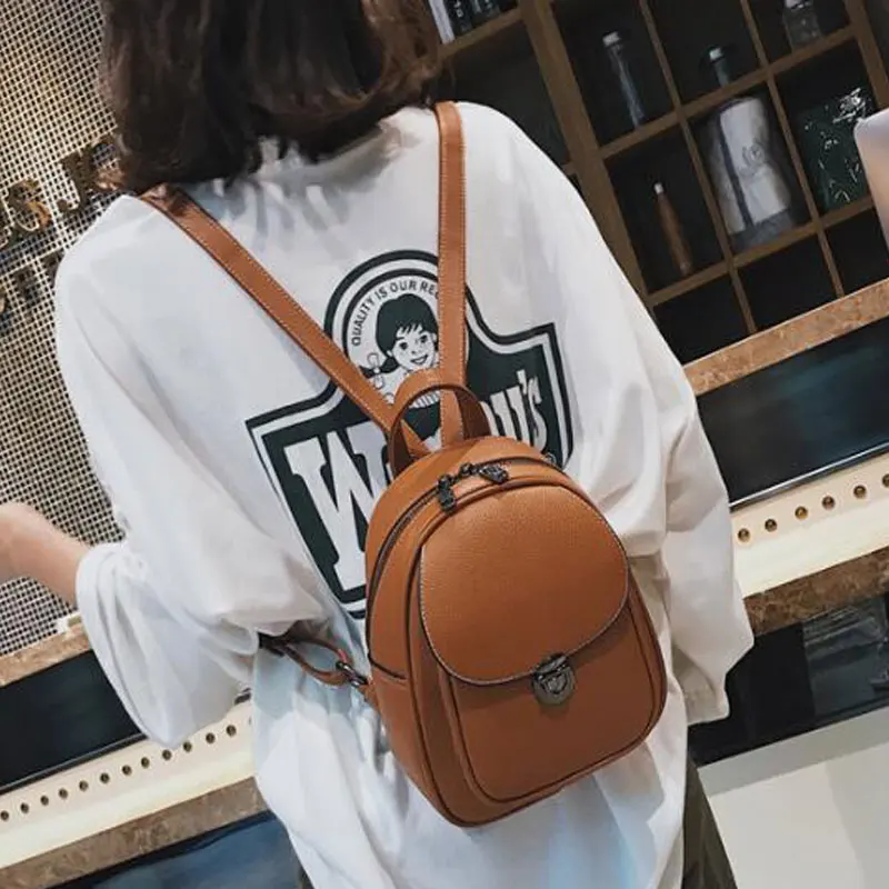 Beibaobao PU Leather Backpacks For Teenage Girls Fashion Women Backpacks Solid Color B6441
Beibaobao PU Leather Backpacks For Teenage Girls Fashion Women Backpacks Solid Color B6441