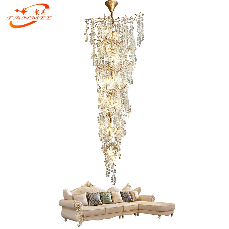 Modern Copper Branch Stairwell Chandelier Lighting Tree Chandelier Light LED Hanging Light Luxury Brass Stair Chandelier Light
Modern Copper Branch Stairwell Chandelier Lighting Tree Chandelier Light LED Hanging Light Luxury Brass Stair Chandelier Light