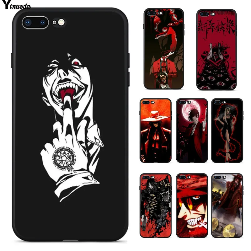 

Yinuoda Anime Hellsing Alucard Fan Ultrathin Novelty Fundas Phone Case Cover for Apple iPhone 8 7 6 6S Plus X XS MAX 5 5S SE XR