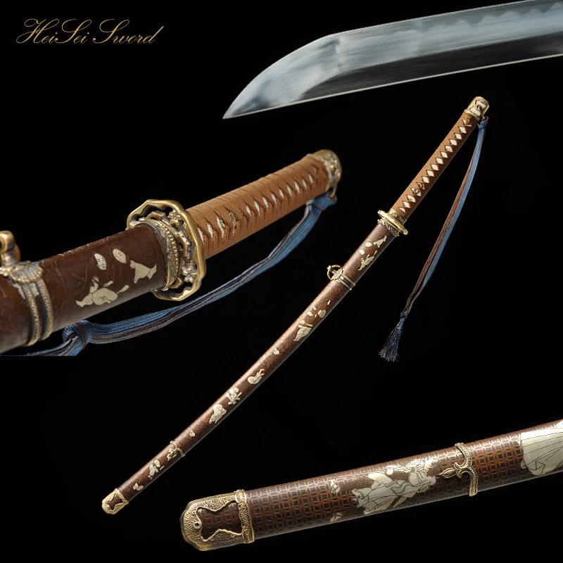 Free Shipping Top Qulaity Handmade Japanese Samurai Sword Katana Full Tang Sharp Edge Folded Steel Command Sword Saber Knife
Free Shipping Top Qulaity Handmade Japanese Samurai Sword Katana Full Tang Sharp Edge Folded Steel Command Sword Saber Knife