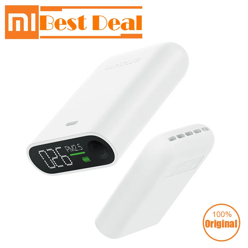 Xiaomi Smartmi PM2.5 Detector Mini Sensitive Air Quality Tester For Home Office LED Screen Mi Portable PM2.5 Monitor Sensor
Xiaomi Smartmi PM2.5 Detector Mini Sensitive Air Quality Tester For Home Office LED Screen Mi Portable PM2.5 Monitor Sensor