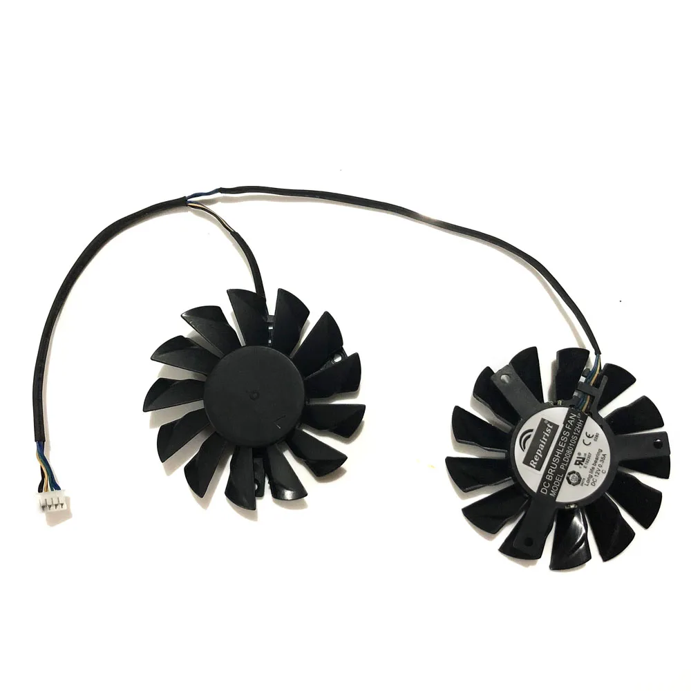 Вентилятор PLD08010S12HH для видеокарты MSI Twin Frozr III R6870 R6950 вентилятор охлаждения 75 мм 12 В