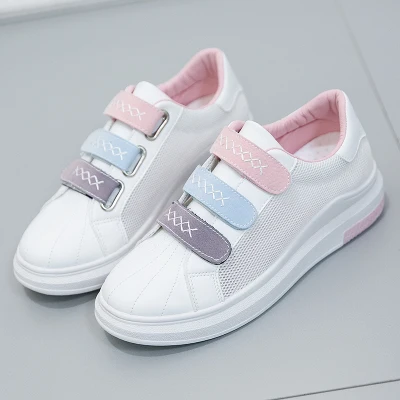 2019 Women Sneakers for Summer Thick Bottom Flat Heel Hook Loop Female White Shoes Air Mesh Cloth Breathable Shoes TH-11
2019 Women Sneakers for Summer Thick Bottom Flat Heel Hook Loop Female White Shoes Air Mesh Cloth Breathable Shoes TH-11