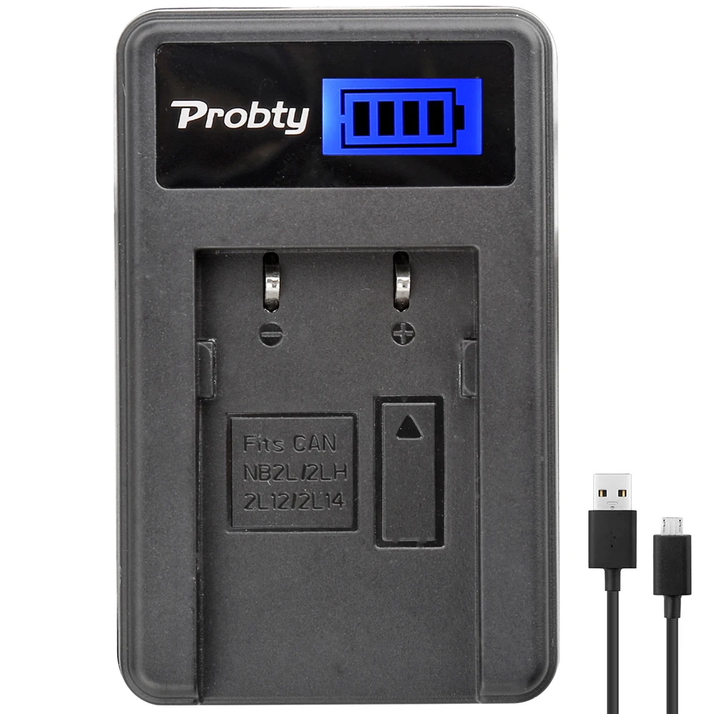 Probty NB-2LH NB-2L NB 2L LCD USB Charger for Canon Elura 85 90 MV800 800i 900 920 EOS 350D 400D PowerShot G7 G9 S70 S80 R100
Probty NB-2LH NB-2L NB 2L LCD USB Charger for Canon Elura 85 90 MV800 800i 900 920 EOS 350D 400D PowerShot G7 G9 S70 S80 R100