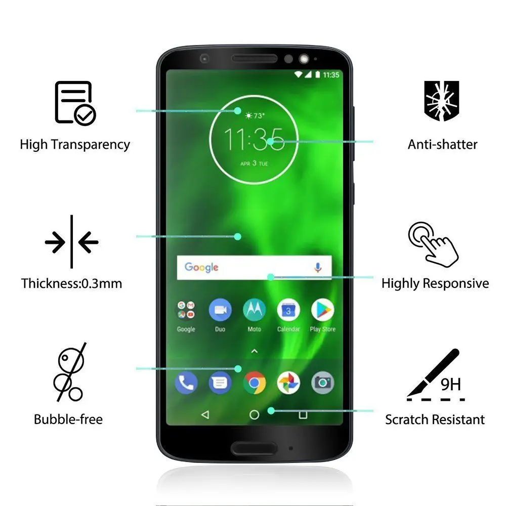 Screen Protector Protective Film For Moto G6 Play E5 Z2 Force G5 Plus 9H Premium 2.5D Full Cover Tempered Glass For Moto G6 Play
Screen Protector Protective Film For Moto G6 Play E5 Z2 Force G5 Plus 9H Premium 2.5D Full Cover Tempered Glass For Moto G6 Play