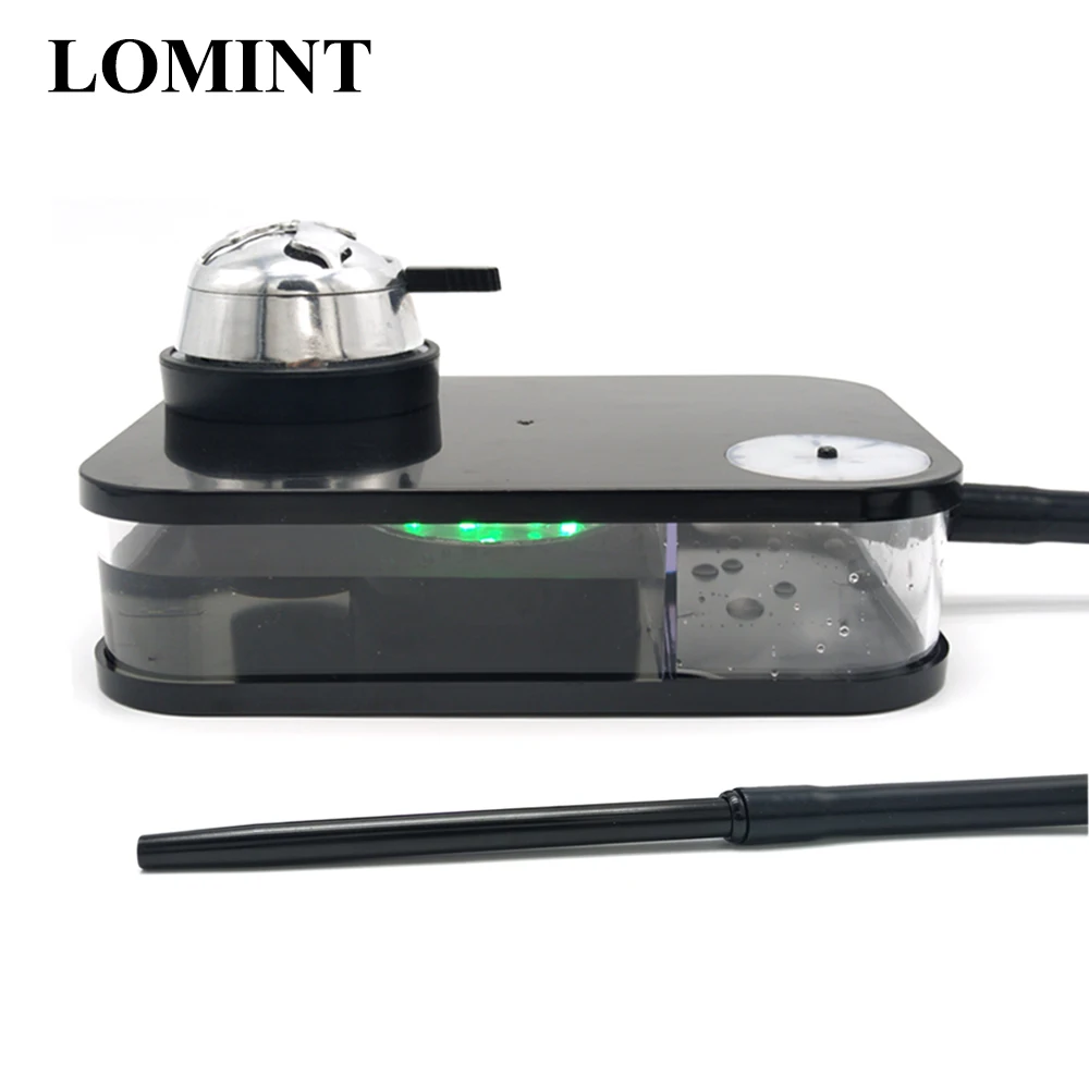 LOMINT Modern Acrylic Hookah Shisha Chicha Narguile black Smoking water pipe With LED Atmosphere Lamp China factory wholesale
LOMINT Modern Acrylic Hookah Shisha Chicha Narguile black Smoking water pipe With LED Atmosphere Lamp China factory wholesale