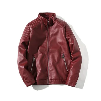 2018 Spring Jacket New Fashion Leather collar coat Korean Slim Leather Jacket Men's Collar Leather Men's
2018 Spring Jacket New Fashion Leather collar coat Korean Slim Leather Jacket Men's Collar Leather Men's