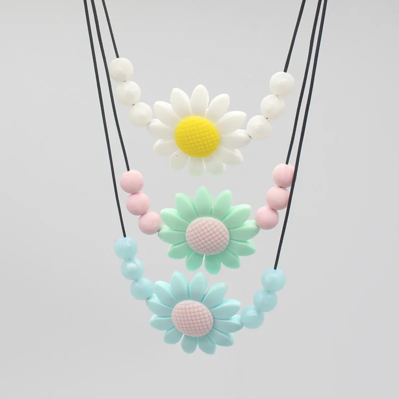Newborn Silicone Baby Teether Teething Necklace Kids flower Shape Teethers Children Chewing Soft Toys
Newborn Silicone Baby Teether Teething Necklace Kids flower Shape Teethers Children Chewing Soft Toys
