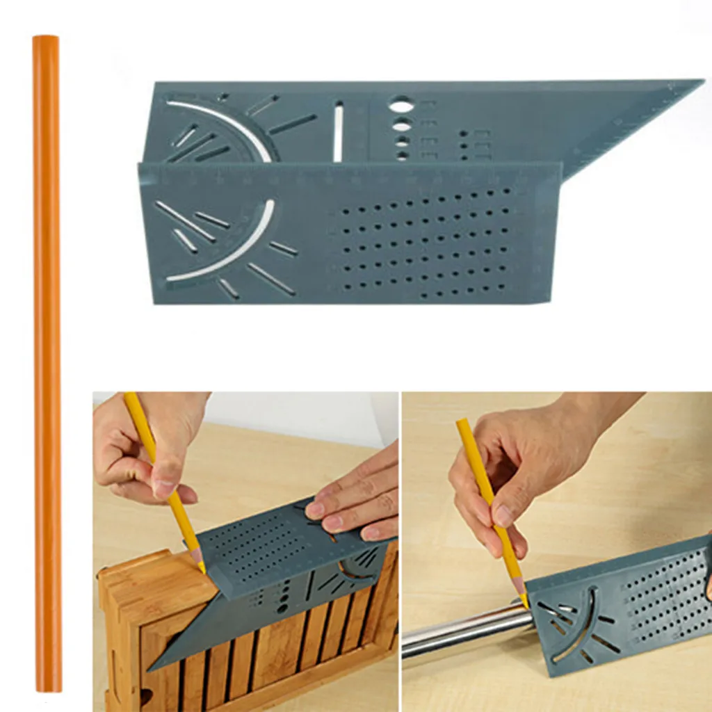 Woodworking 3D Mitre Angle Measuring Square Size Measure Tool With Gauge & Ruler three dimensional items measuring Measure Tool
Woodworking 3D Mitre Angle Measuring Square Size Measure Tool With Gauge & Ruler three dimensional items measuring Measure Tool