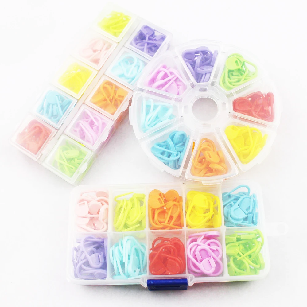 120pc With Box Colorful Plastic Knitting Crochet Locking Stitch Markers Crochet Latch Knitting Tool Needle Clip Hook Mixed Color
120pc With Box Colorful Plastic Knitting Crochet Locking Stitch Markers Crochet Latch Knitting Tool Needle Clip Hook Mixed Color