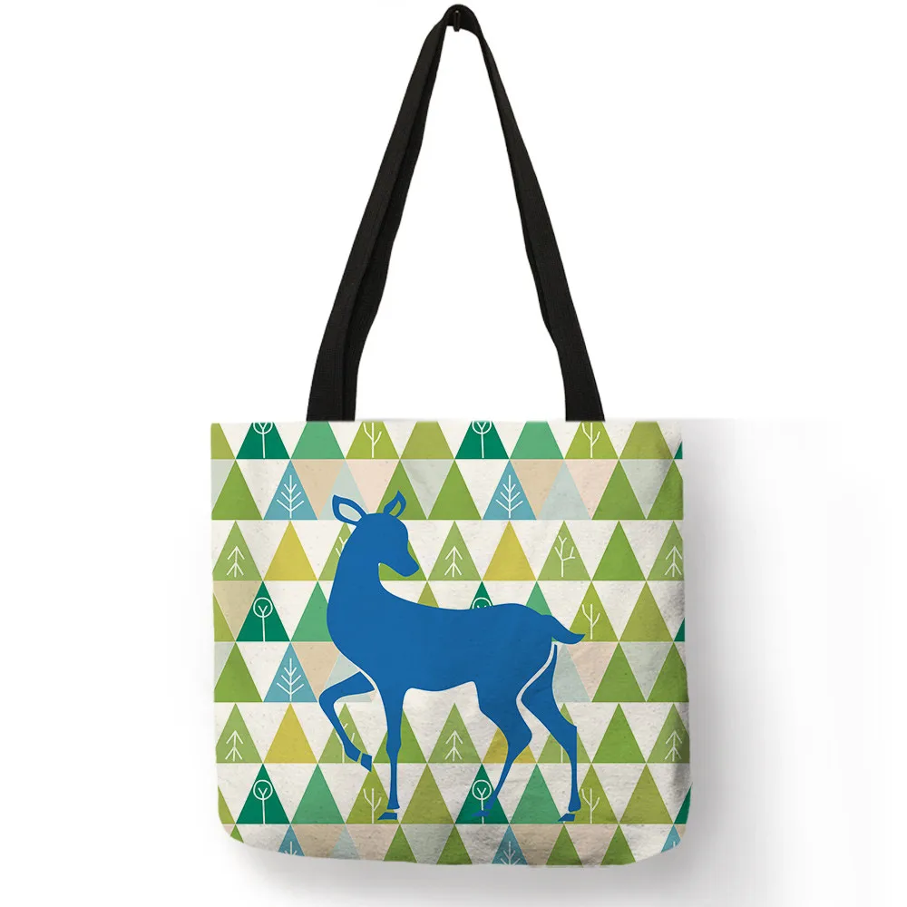 Excellent Stripe Geometric Pattern Handbag for Ladies Girls Deer Tree Print Tote Bag Casual Linen Durable Shoulder Bag
Excellent Stripe Geometric Pattern Handbag for Ladies Girls Deer Tree Print Tote Bag Casual Linen Durable Shoulder Bag