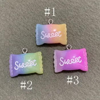 50PCS Resin Simulation Gradient Color Sweet Candy Pendant DIY Accessories Goodies Charms Handmade Necklace Keychains Earrings
50PCS Resin Simulation Gradient Color Sweet Candy Pendant DIY Accessories Goodies Charms Handmade Necklace Keychains Earrings