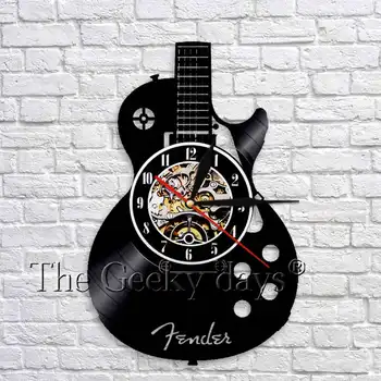 Acoustic Guitar Wall Art Clock Musical Instrument Guitar Vinyl Record Wall Clock 3D Wall Watches Modern Design Decor
Acoustic Guitar Wall Art Clock Musical Instrument Guitar Vinyl Record Wall Clock 3D Wall Watches Modern Design Decor