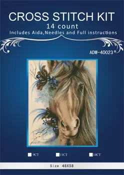 oneroom Cross Stitch Embroidery Kits 4CT Horse Animal Cotton Thread Painting DIY Needlework DMC New Year Home Decor
oneroom Cross Stitch Embroidery Kits 4CT Horse Animal Cotton Thread Painting DIY Needlework DMC New Year Home Decor