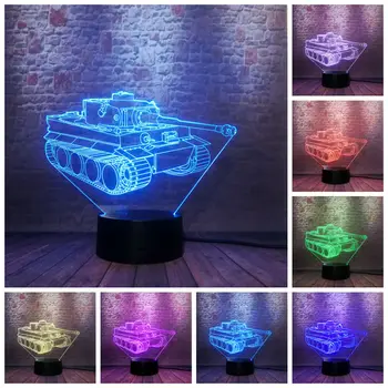 Luminous Tank Model 3D Illusion LED Lamp 7 Colors Changing NightLight Toys Party Decor
Luminous Tank Model 3D Illusion LED Lamp 7 Colors Changing NightLight Toys Party Decor