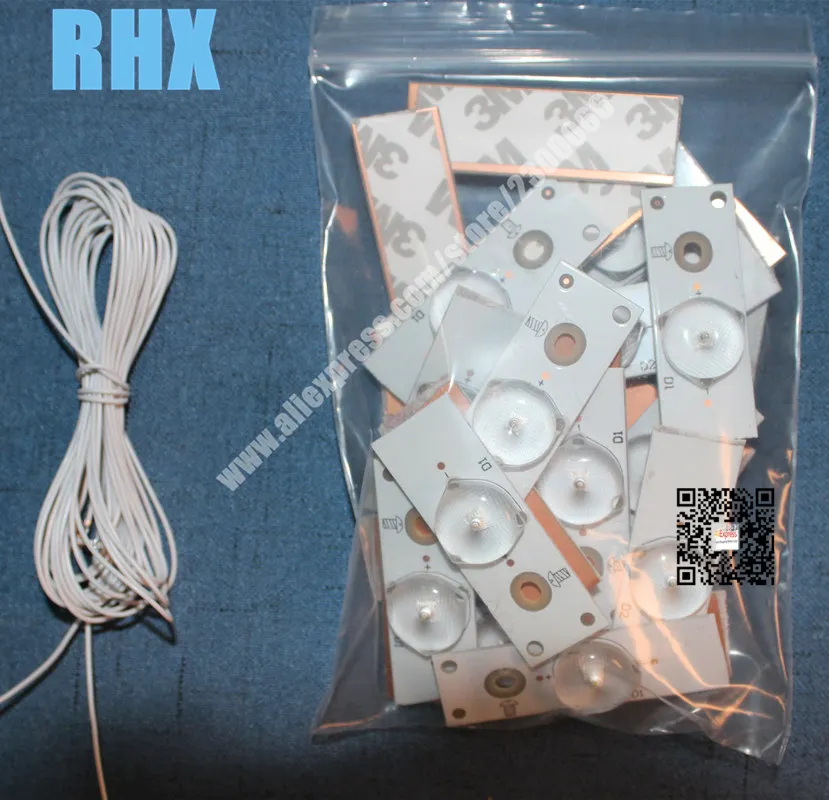 30Pcs 3V SMD Lamp Beads with Optical Lens Fliter for 32-65 inch LED TV Repair( 3V with Cable) 100%NEW
30Pcs 3V SMD Lamp Beads with Optical Lens Fliter for 32-65 inch LED TV Repair( 3V with Cable) 100%NEW