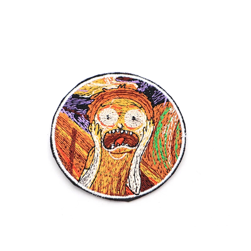 2pcs/lot Creative Funny Rick Scream Edward Painting Cartoon Parches Embroidered Iron on Patches for Clothing Stickers SC4048
2pcs/lot Creative Funny Rick Scream Edward Painting Cartoon Parches Embroidered Iron on Patches for Clothing Stickers SC4048