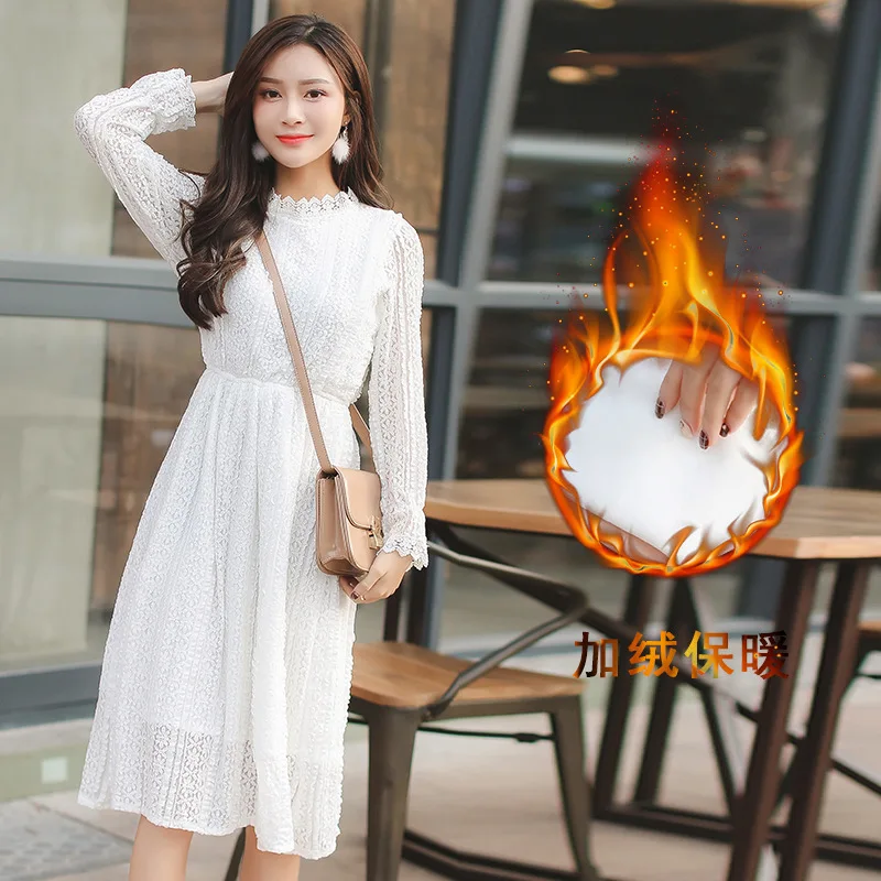 Autumn Winter New Vintage High Waist Sexy Lace Midi Dresses 2019 Korean Women Elegant Bodycon Short Dress Party Vestidos
Autumn Winter New Vintage High Waist Sexy Lace Midi Dresses 2019 Korean Women Elegant Bodycon Short Dress Party Vestidos