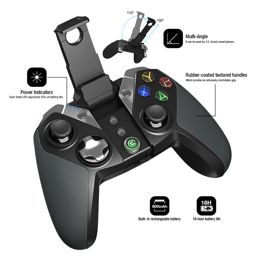 GameSir G4, Bluetooth Game Controller for Android, Samsung Gear VR, Multi-platforms Wireless Gaming Controller
GameSir G4, Bluetooth Game Controller for Android, Samsung Gear VR, Multi-platforms Wireless Gaming Controller