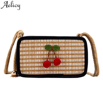 Aelicy luxury Girls Crossbody Bag Jelly Woven straw Lady Messenger Bag Cherry wild Party women shoulder Bags bolsa feminina 2020
Aelicy luxury Girls Crossbody Bag Jelly Woven straw Lady Messenger Bag Cherry wild Party women shoulder Bags bolsa feminina 2020