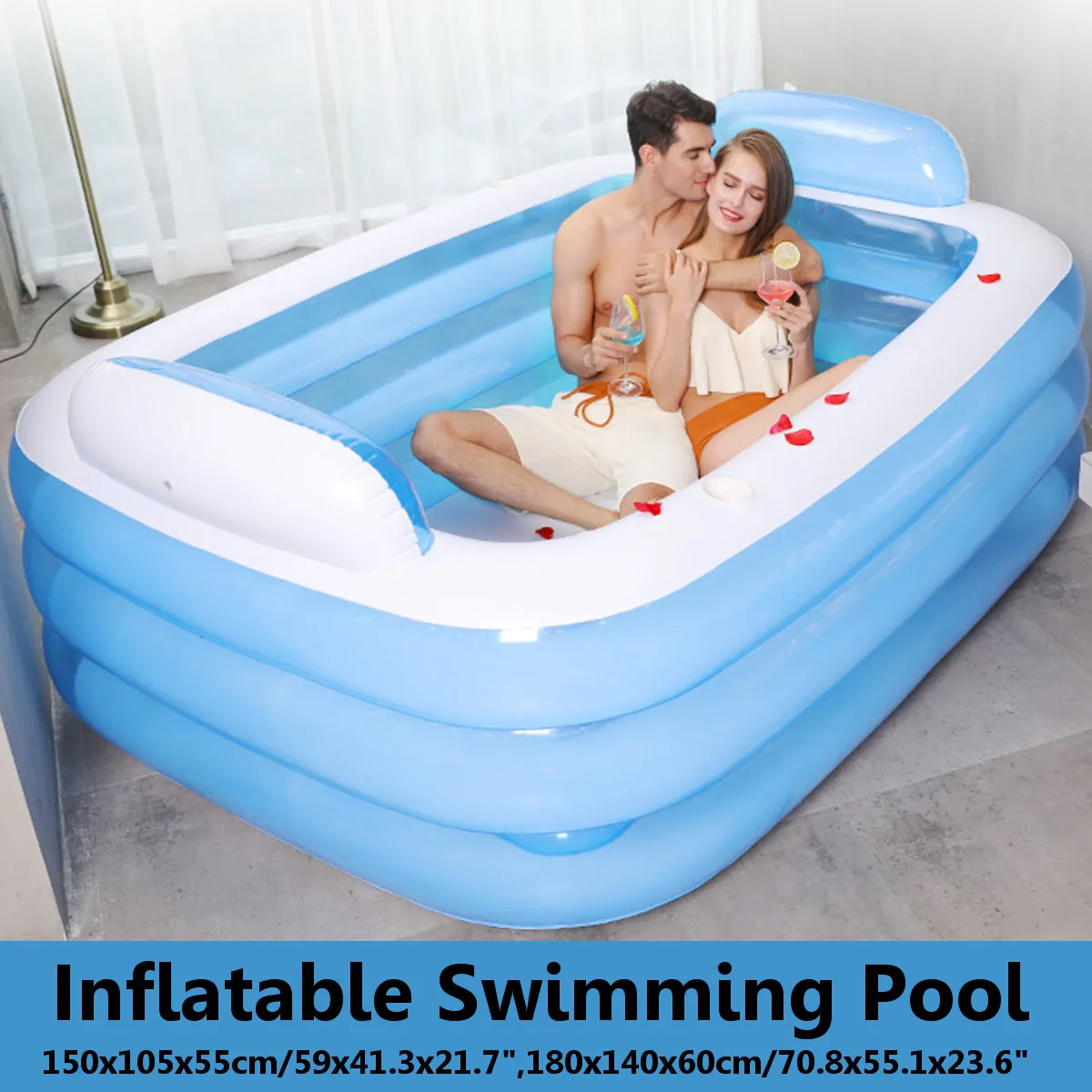 180cm/150cm Foldable Bathtub Inflatable Bath Tub For Adults Keep Warm Swiming Pool Bathtub With Air Pump Bathing Tub
180cm/150cm Foldable Bathtub Inflatable Bath Tub For Adults Keep Warm Swiming Pool Bathtub With Air Pump Bathing Tub
