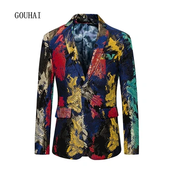 Print Blazer Mens 2019 Fashion Slim Fit Suit Men Sequin Blazer Male Plus Size 5XL 6XL Costume Homme Mens Blazer High Quality
Print Blazer Mens 2019 Fashion Slim Fit Suit Men Sequin Blazer Male Plus Size 5XL 6XL Costume Homme Mens Blazer High Quality