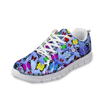 NOISYDESIGNS Cute Butterfly Printed Sneakers Women Spring Fashion flat Women's Lace-up Shoes Comfortable Flat Female Shoes Woman
NOISYDESIGNS Cute Butterfly Printed Sneakers Women Spring Fashion flat Women's Lace-up Shoes Comfortable Flat Female Shoes Woman