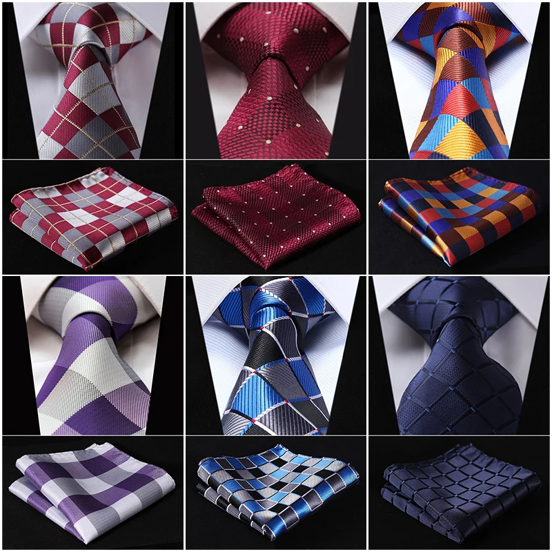 Pocket Square Classic Party Wedding Check 3.4" Silk Fashion Mens Extra Long Tie Necktie Handkerchief Set #Q5 
Pocket Square Classic Party Wedding Check 3.4" Silk Fashion Mens Extra Long Tie Necktie Handkerchief Set #Q5