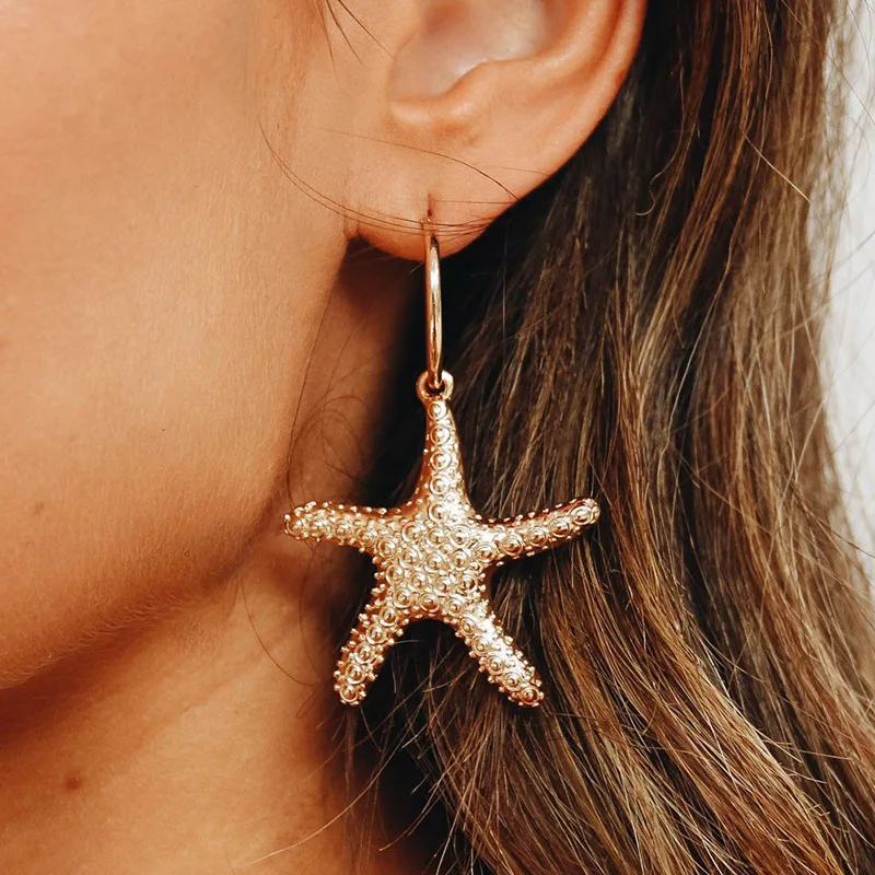 2019 New Minimalist Gold Color Small Hoop Earring With Starfish Charm Women's Bohemian Ocean Starfish Mini Hoop Earrings
2019 New Minimalist Gold Color Small Hoop Earring With Starfish Charm Women's Bohemian Ocean Starfish Mini Hoop Earrings