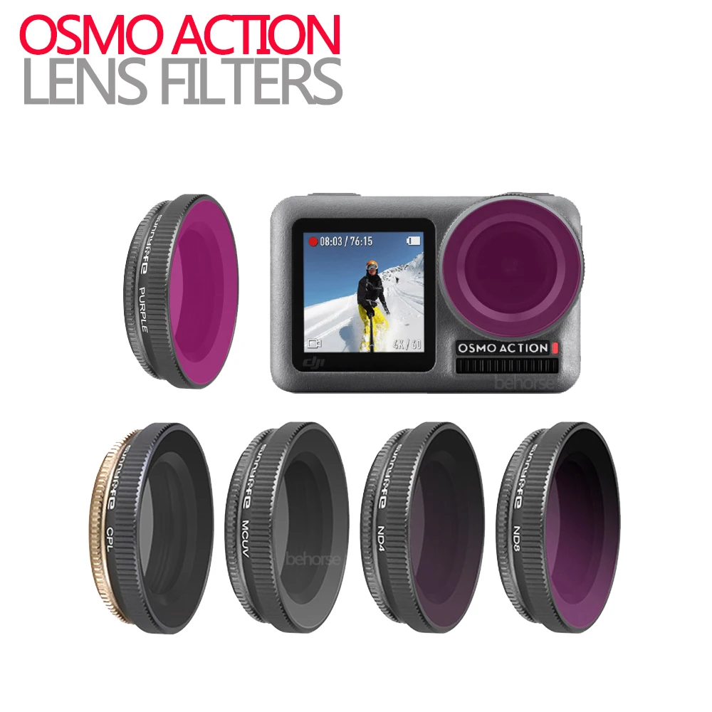 OSMO ACTION Camera Lens Filter Scuba Dive Lens UV CPL ND4/8/16/32 ND4/8/16/32-PL for DJI Osmo Action Camera Accessories
OSMO ACTION Camera Lens Filter Scuba Dive Lens UV CPL ND4/8/16/32 ND4/8/16/32-PL for DJI Osmo Action Camera Accessories