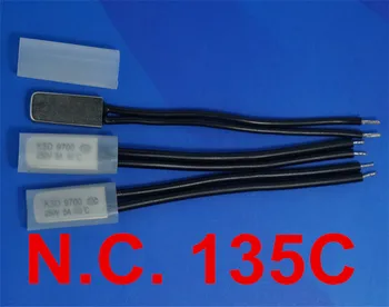 10 pcs/lot)135C KSD9700 Normally Close Thermostat, Temperature Switch, NC 135Celsius, Bimetal Disc.
10 pcs/lot)135C KSD9700 Normally Close Thermostat, Temperature Switch, NC 135Celsius, Bimetal Disc.