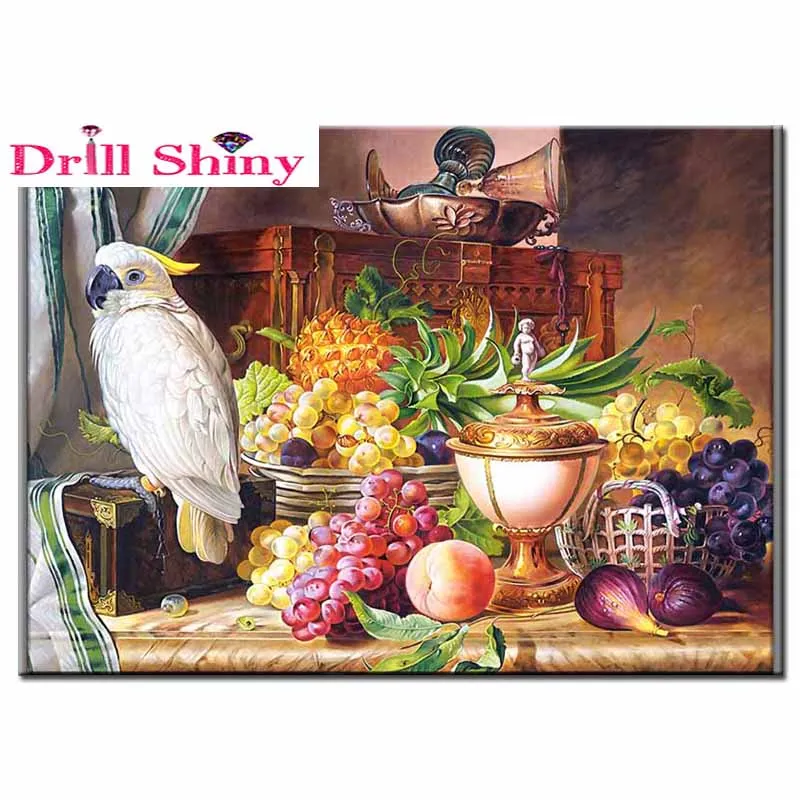 NEW 5d Diamond Painting Cross Embroidery, Fruit and Bird Rhinestone, Full Diamonds Mosaic Picture Home Decor
NEW 5d Diamond Painting Cross Embroidery, Fruit and Bird Rhinestone, Full Diamonds Mosaic Picture Home Decor