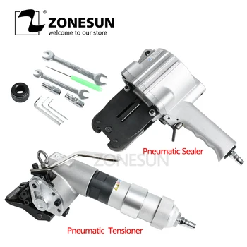 ZONESUN New KZS-40/32 Penumatic Steel band packing Tools Pneumatic steel band Sealer and tensioner