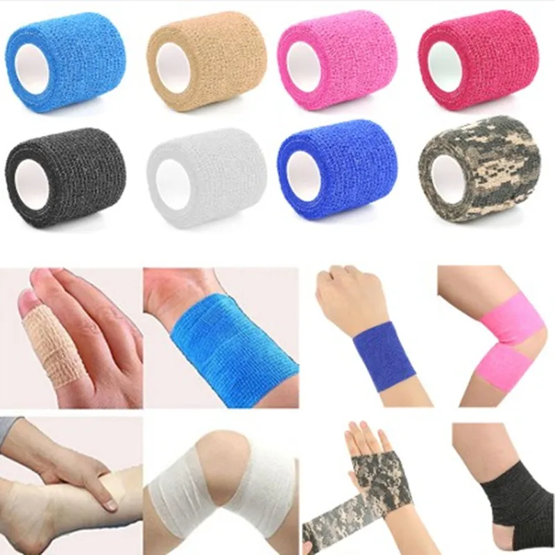 2.5cm*4.5m Self-Adhesive Elastic Bandage First Aid Medical Health Care Treatment Gauze Tape
2.5cm*4.5m Self-Adhesive Elastic Bandage First Aid Medical Health Care Treatment Gauze Tape