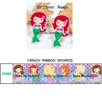 printed cartoon mermaid grosgrain ribbon and resin sets 7/8inch 50yard ribbon and 50pcs resin 1sets REB416
printed cartoon mermaid grosgrain ribbon and resin sets 7/8inch 50yard ribbon and 50pcs resin 1sets REB416