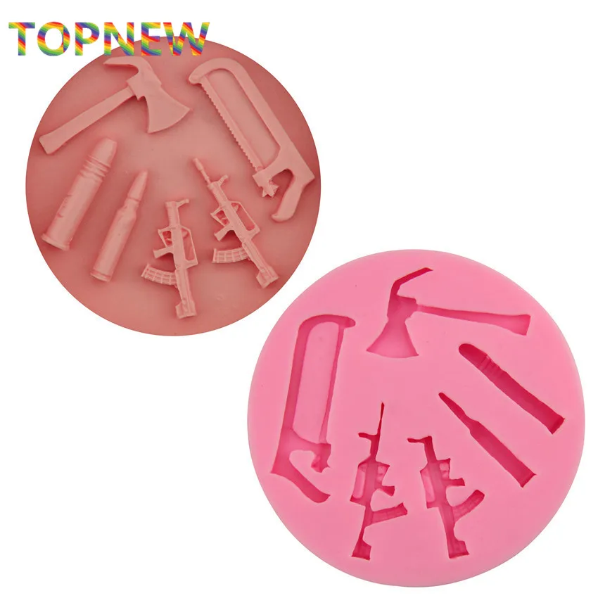 DIY Gun Saw Hammer Cake Chocolate Silicone Moulds Fondant Jelly Jello Ice Sugar Cake Molds 1925
DIY Gun Saw Hammer Cake Chocolate Silicone Moulds Fondant Jelly Jello Ice Sugar Cake Molds 1925