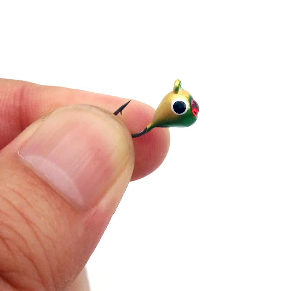 6 шт./лот приманка с крючком для зимней подледной рыбалки миниатюрная