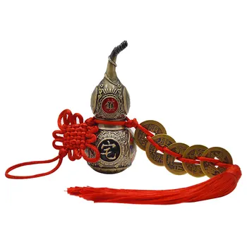 Chinese Feng Shui Retro Color Wu Lou Hu Lu Miniaturas Copper Alloy Gourd Amulet Home Decoration Accessories Vintage M
Chinese Feng Shui Retro Color Wu Lou Hu Lu Miniaturas Copper Alloy Gourd Amulet Home Decoration Accessories Vintage M