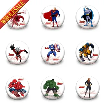 New Arrival 18Pcs/lot Avengers Super Man super Heros Buttons Pins Badges Round Brooches Badges Clothes Decoration Kids Gift
New Arrival 18Pcs/lot Avengers Super Man super Heros Buttons Pins Badges Round Brooches Badges Clothes Decoration Kids Gift