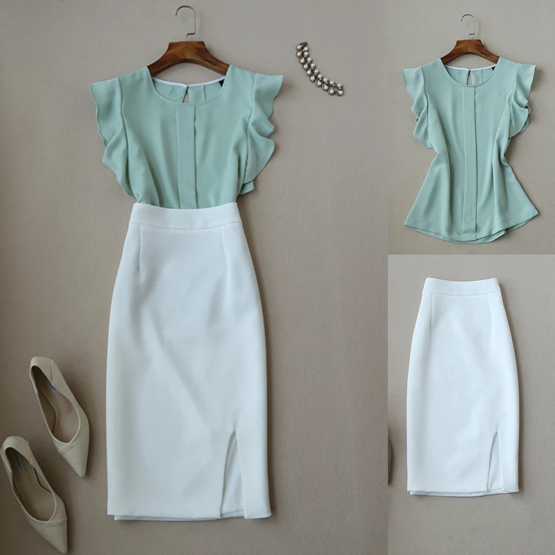 2 piece set women fashion elegant temperament commuter set decoration ladies sleeveless chiffon shirt+high waist skirt two-piece
2 piece set women fashion elegant temperament commuter set decoration ladies sleeveless chiffon shirt+high waist skirt two-piece