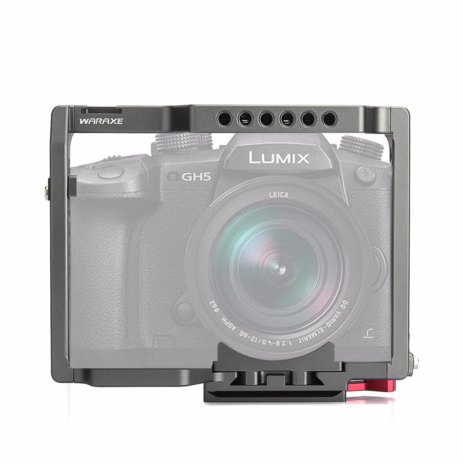 WARAXE GH5 Camera Cage Built-in Quick Release Fits Arca Swiss for Panasonic GH5 GH4 with 1/4" 3/8" Threaded Holes Cold Shoe Base
WARAXE GH5 Camera Cage Built-in Quick Release Fits Arca Swiss for Panasonic GH5 GH4 with 1/4" 3/8" Threaded Holes Cold Shoe Base